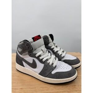 Nike Air Jordan 1 Retro High OG GS Washed Black Suede Sneaker Size 5Y FD1437-051